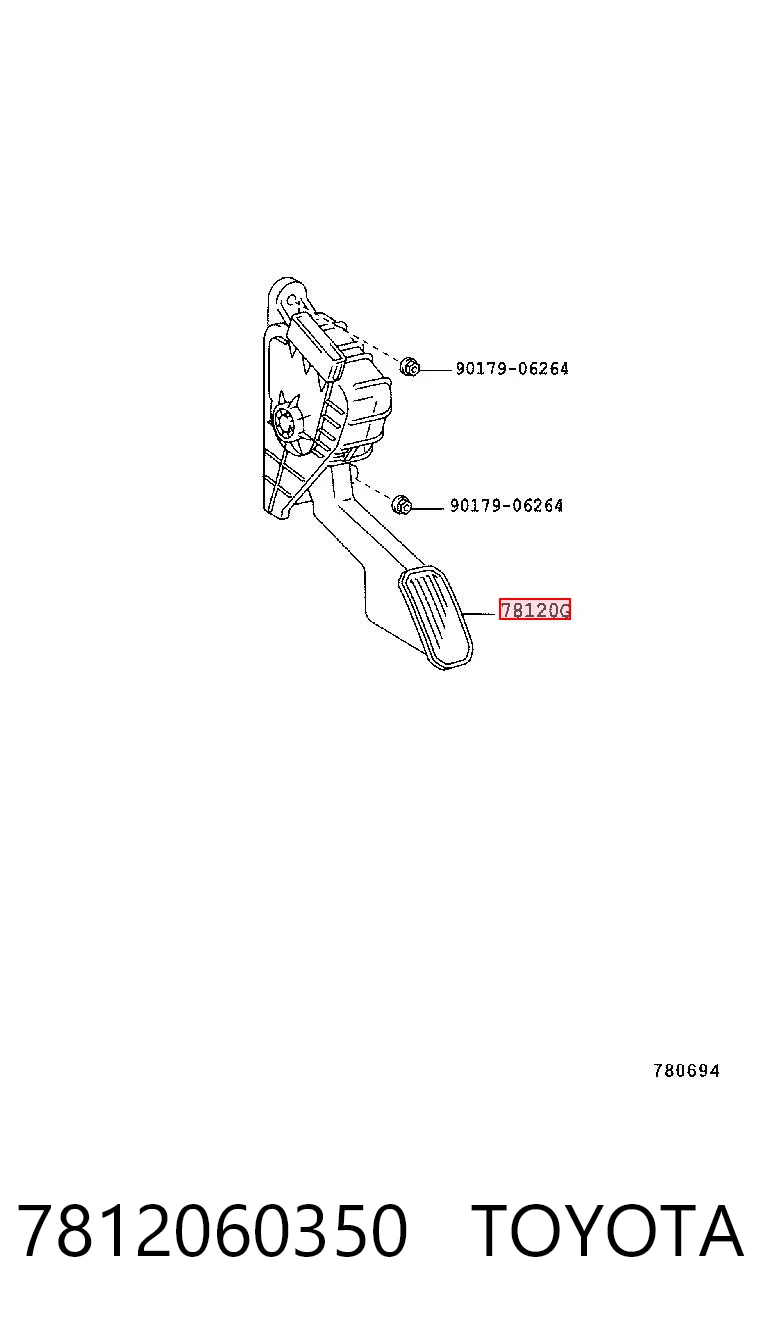 Педали газа на Lexus GX 470 