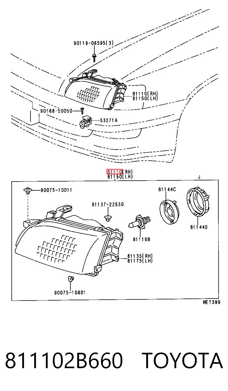 811102B660 Toyota