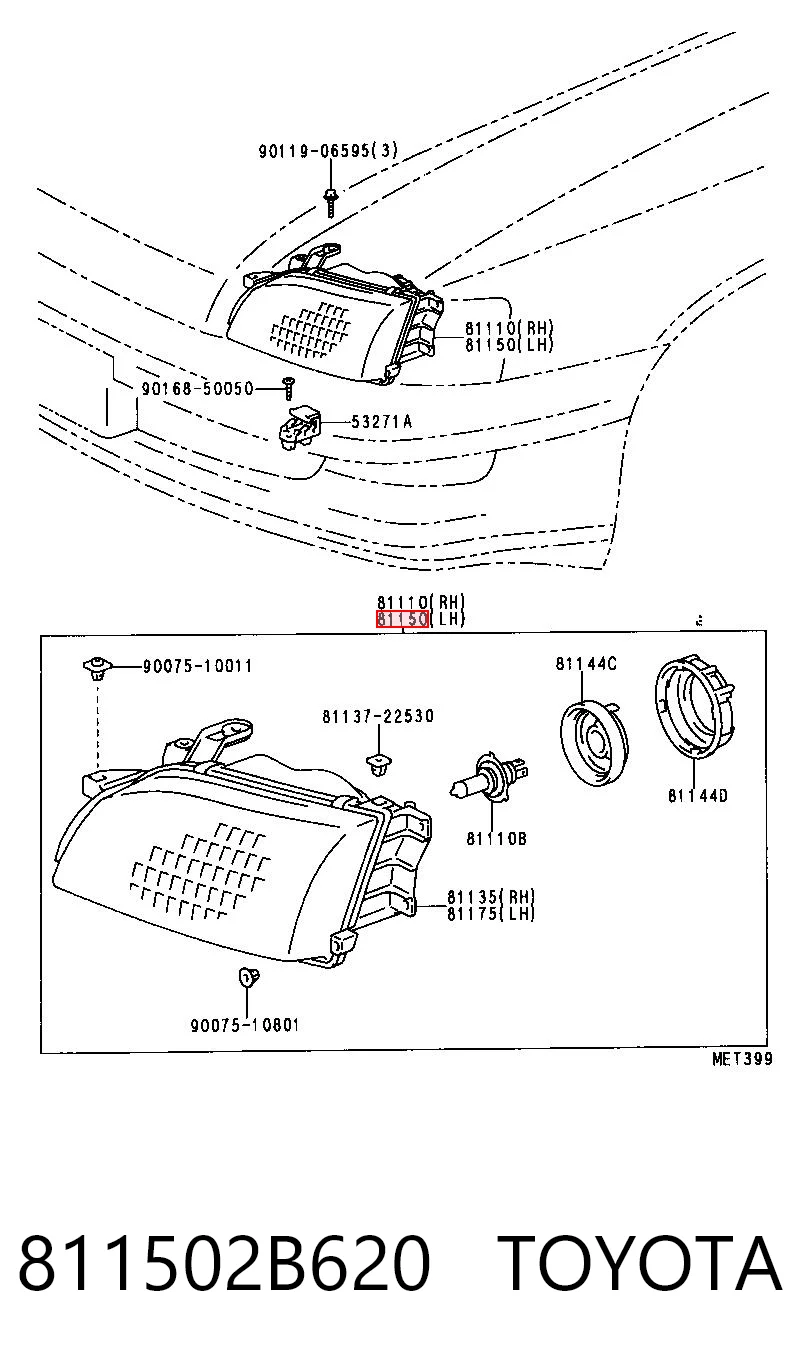811502B620 Toyota