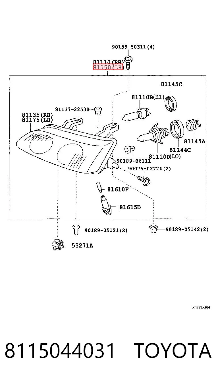 8115044031 Toyota