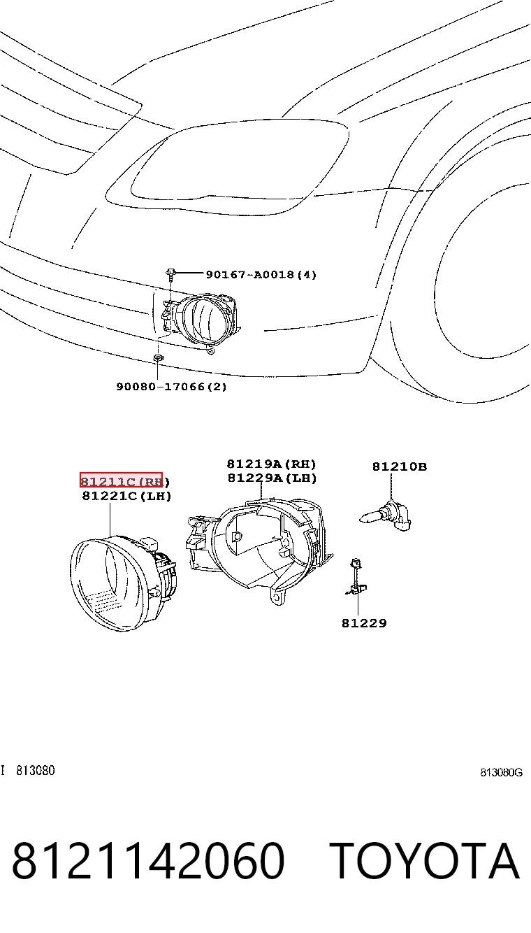 814730E Polcar Противотуманка правая