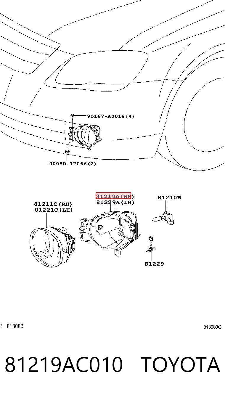 81219AC010 Toyota 