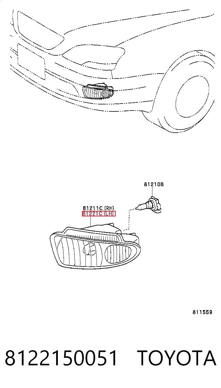 8122150051 Toyota
