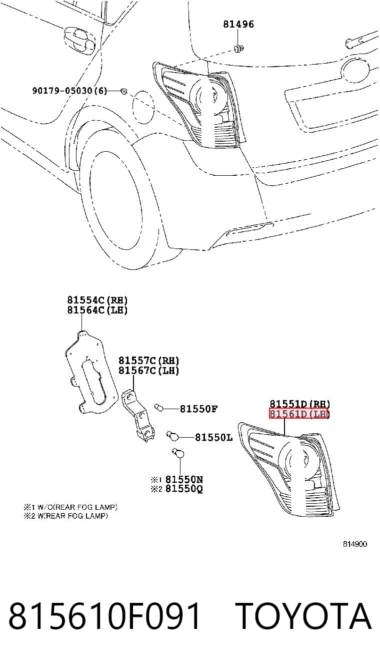 815987X Polcar Задний левый стоп