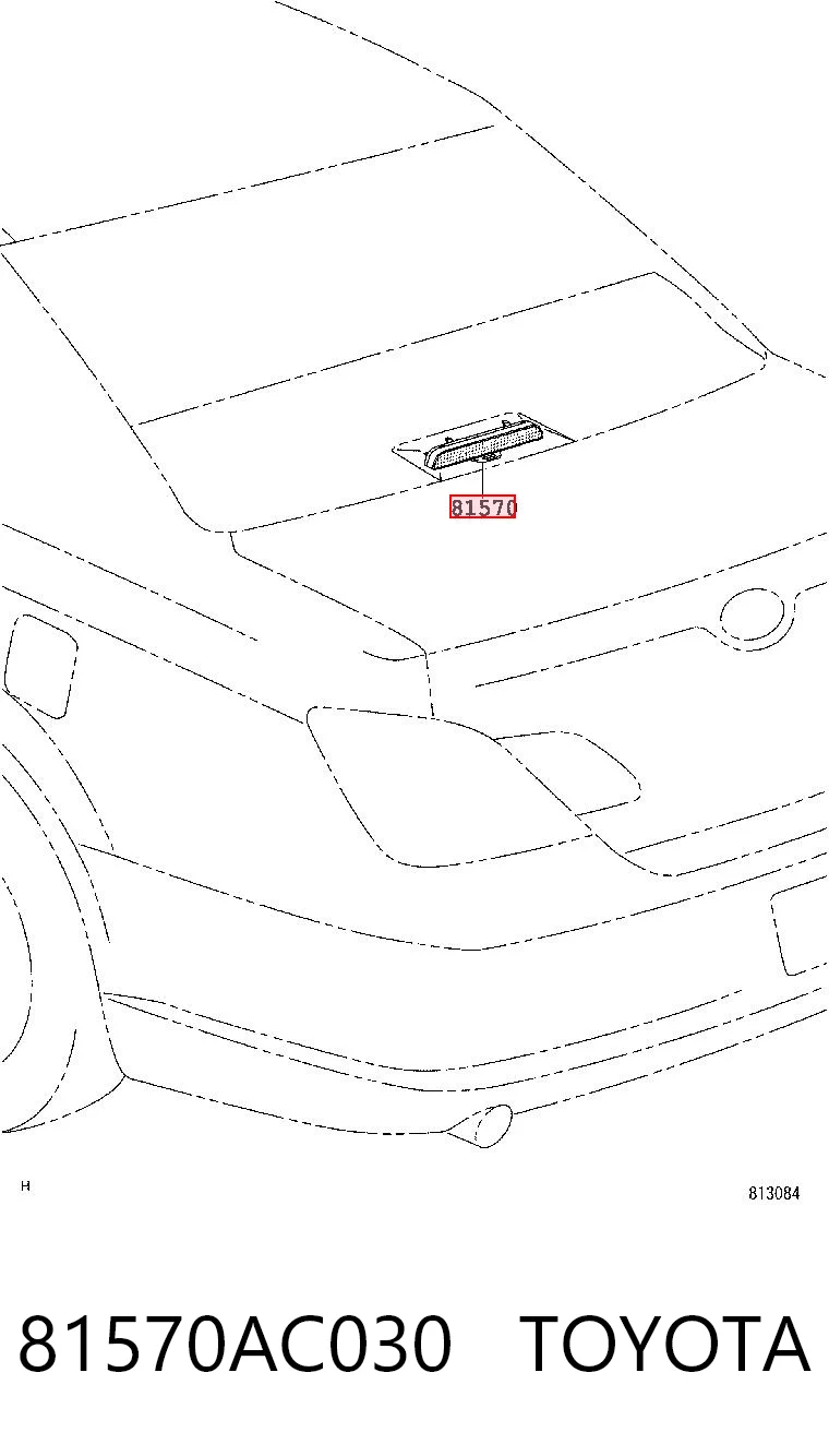 81570AC030 Toyota Фонарь сигнальный