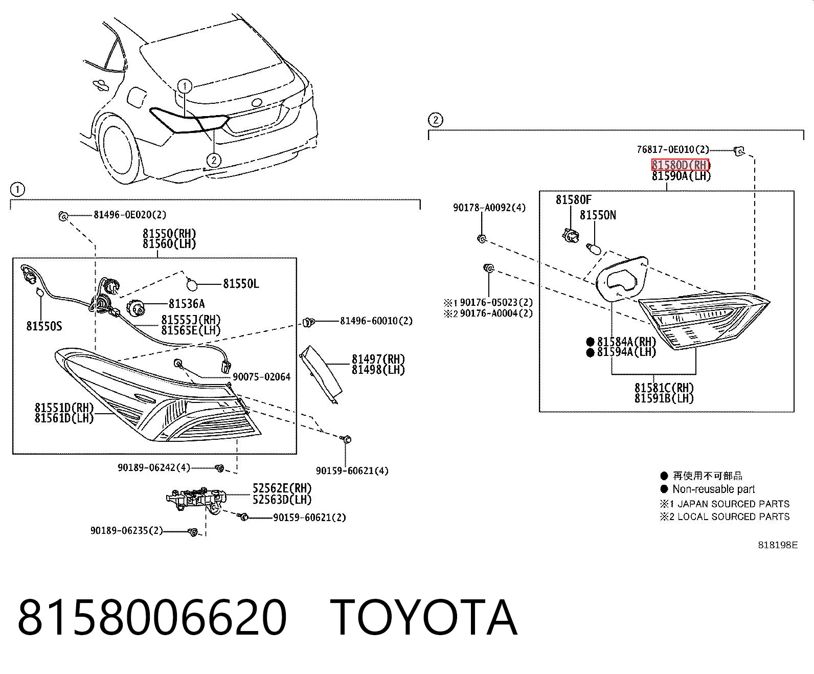 8158006620 Toyota 