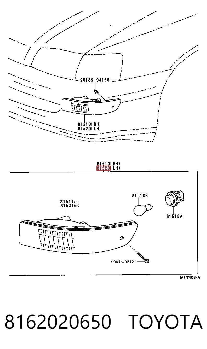Купить FP8143K1T TYC Поворотник левый