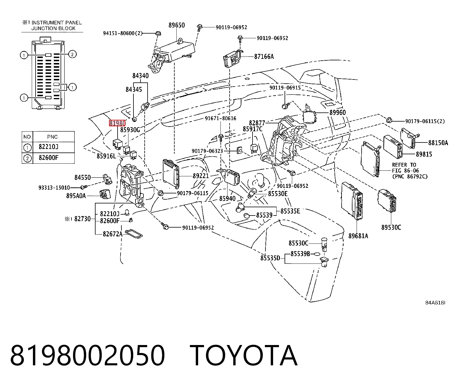 Реле указателей поворотов на Toyota Corolla  E15
