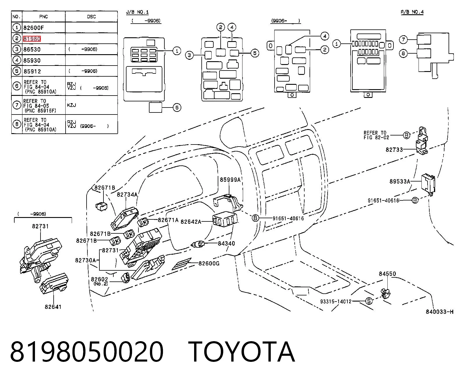  Реле поворотов Toyota Avensis 2