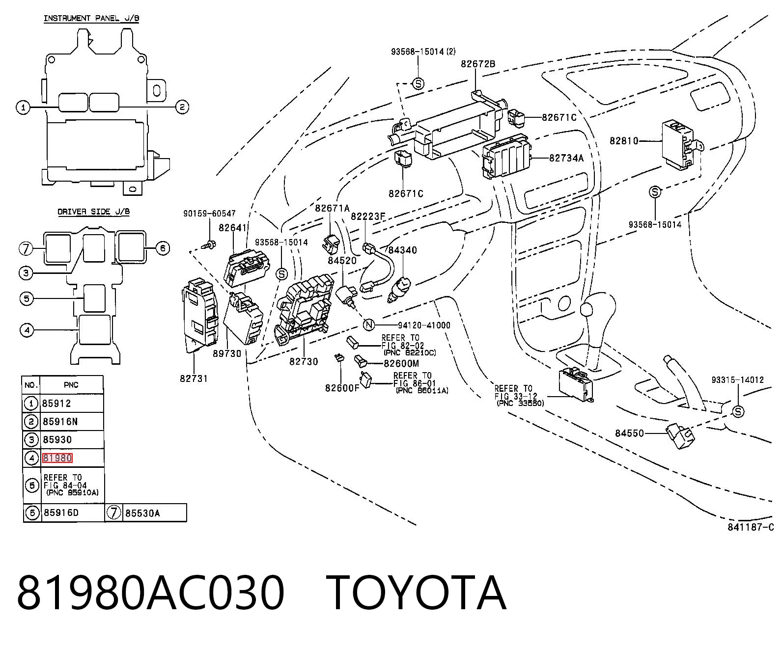 Реле указателей поворотов на Toyota 4 Runner  N130