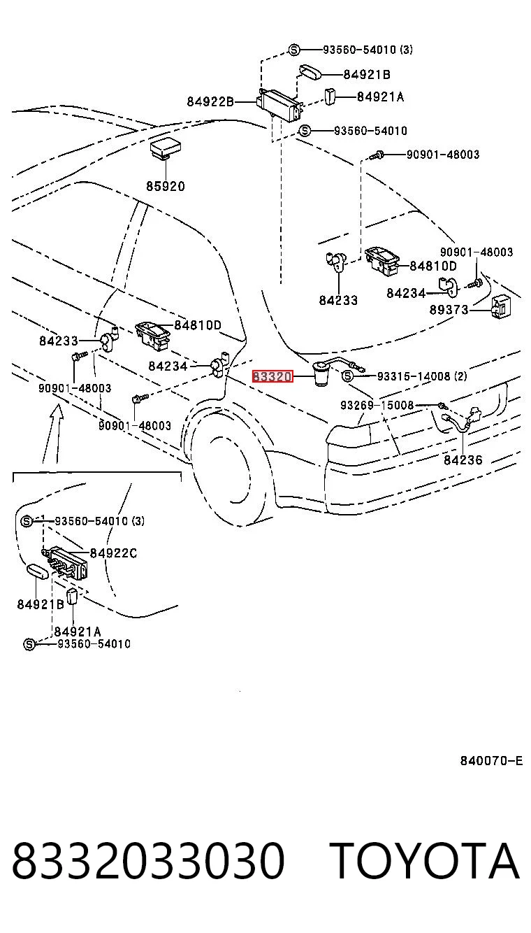 Датчик уровня топлива в баке на Toyota Camry IV V20