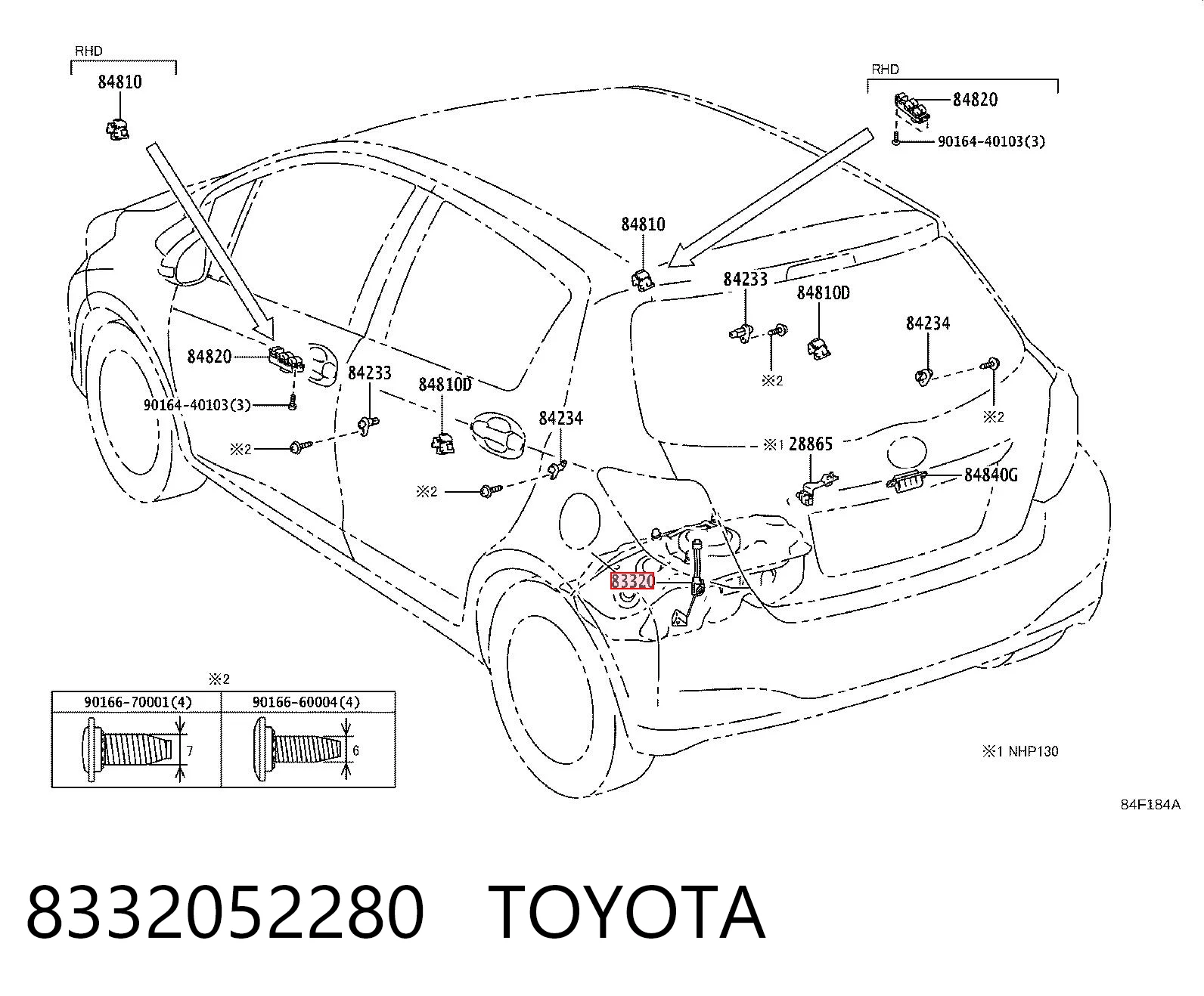 8332052280 Toyota Датчик уровня топлива в баке