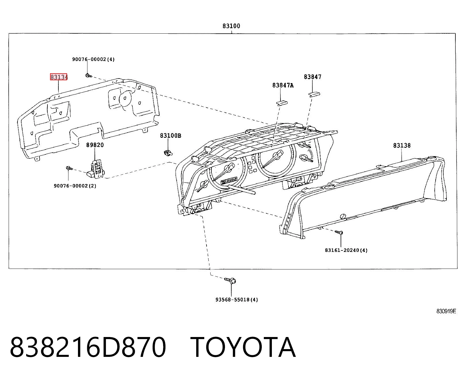 838216D870 Toyota