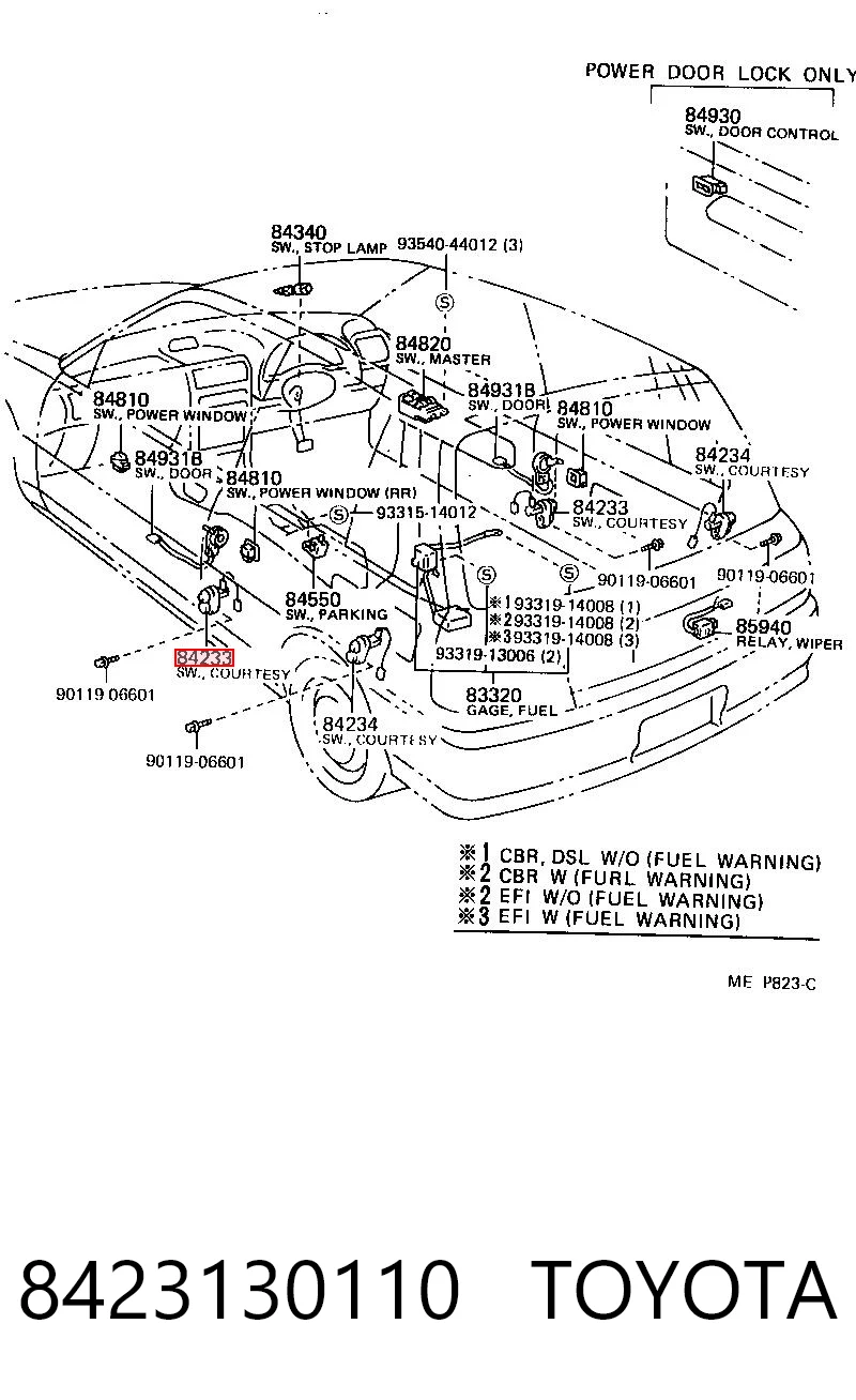 8423130110 Toyota Концевик