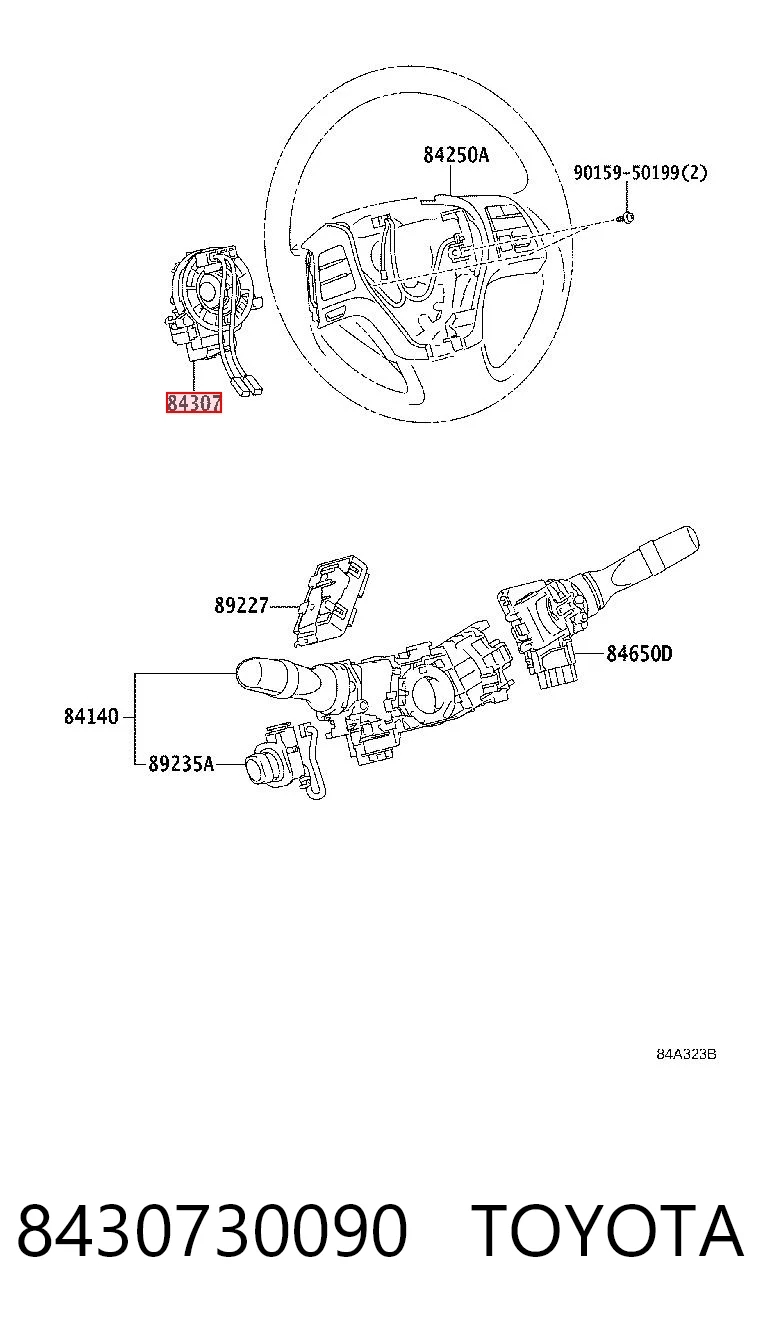 Контактное кольцо подушки безопасности RoerS-Parts RP8430730090 цена, от 90.70 USD