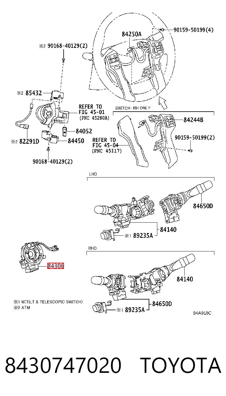 Кольцо подушки безопасности на Toyota Land Cruiser PRADO J150