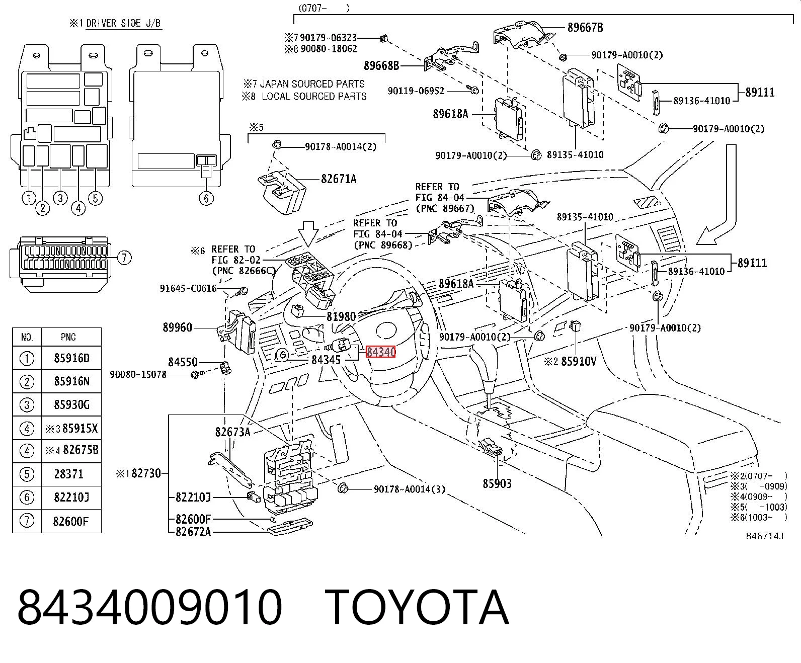 8434009010 Toyota Датчик тормоза