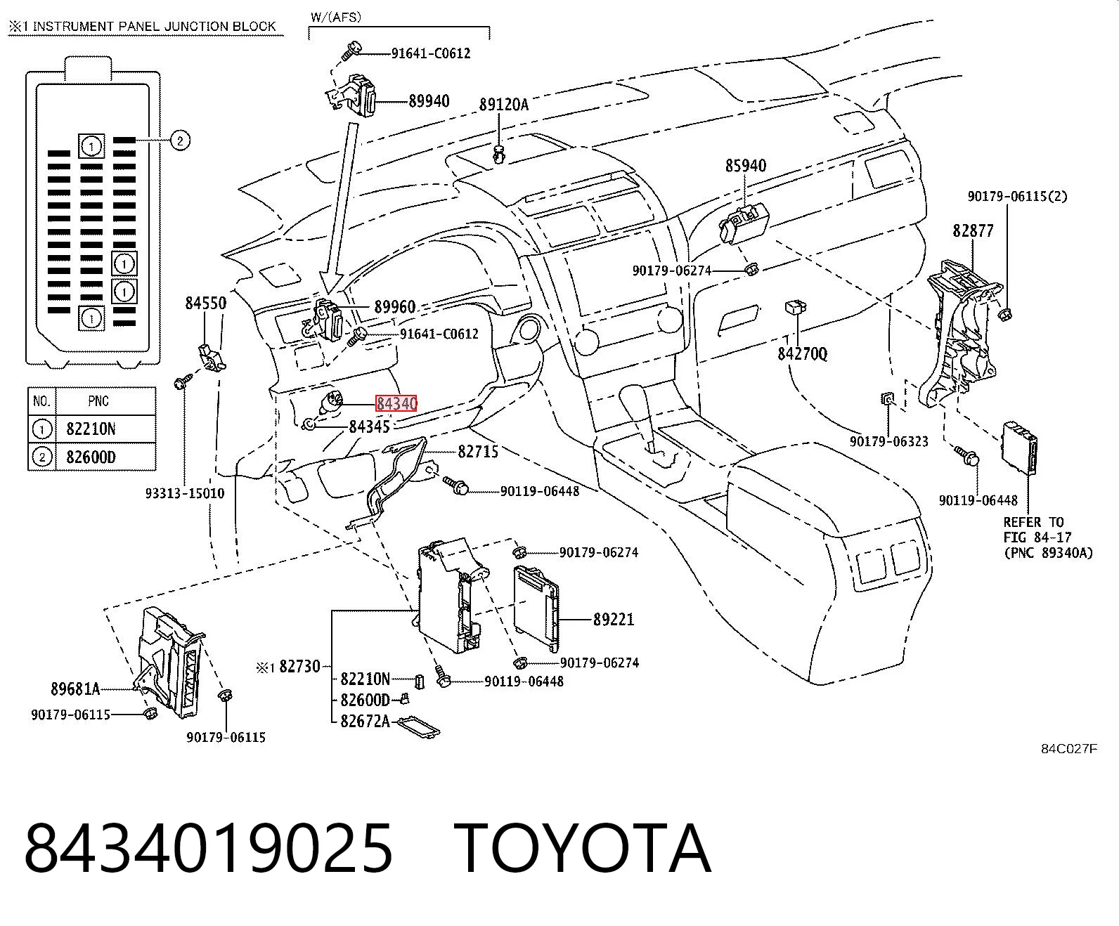 8434019025 Toyota Датчик тормоза