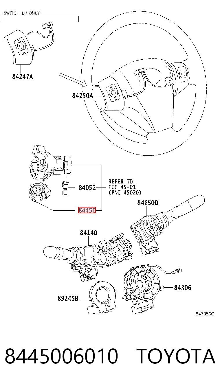 8445006010 Toyota Контакты замка зажигания