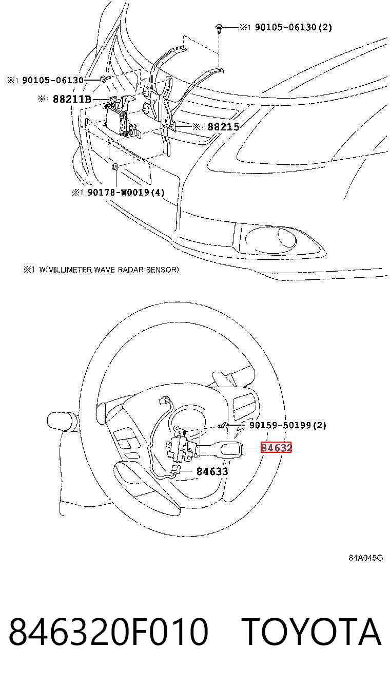 846320F010 Toyota Переключатель круиз контроля
