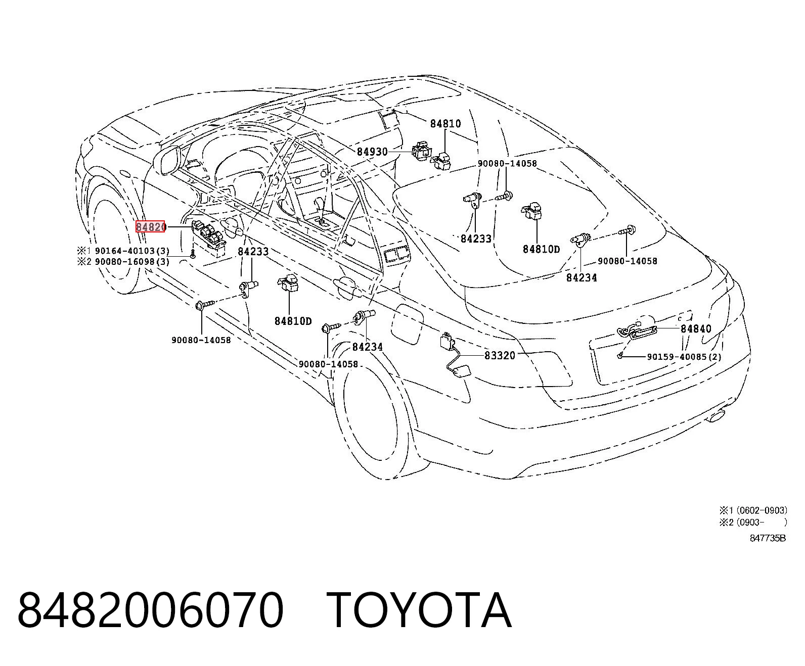 8482006070 Toyota Кнопки переднего левого стекло подъёмника