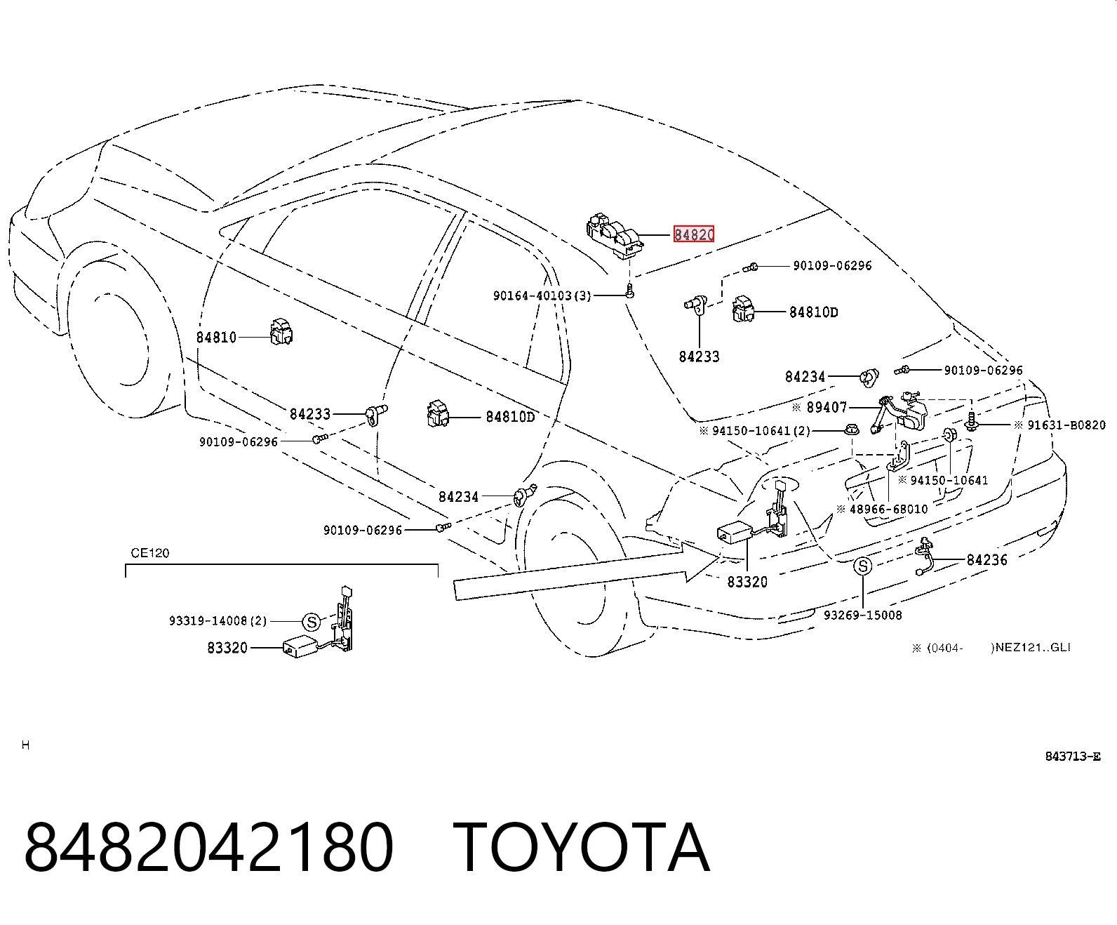Кнопочный блок управления стеклоподъемником центральной консоли Toyota 8482042180 цена, от 25.16 USD