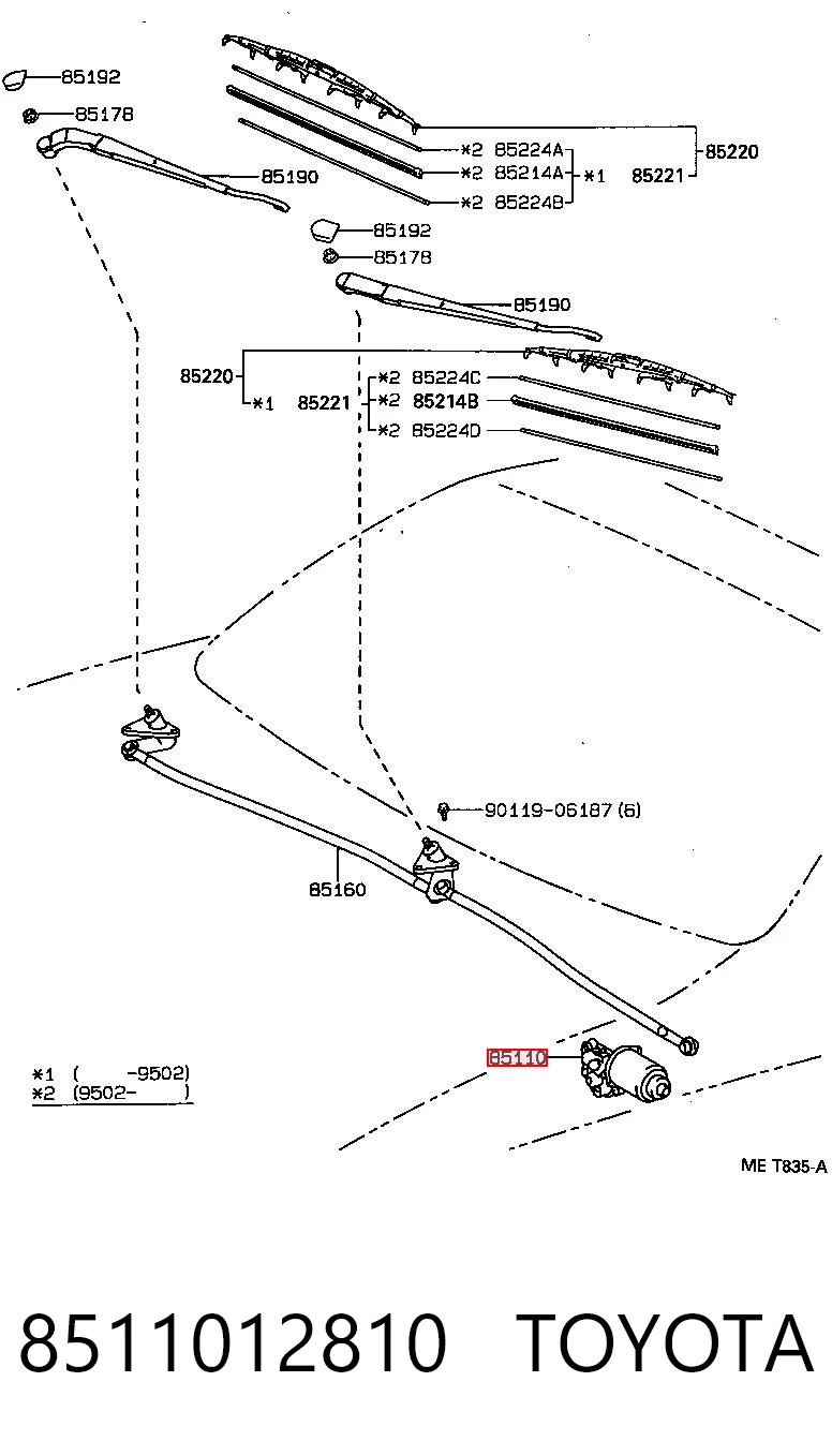 8511012810 Toyota