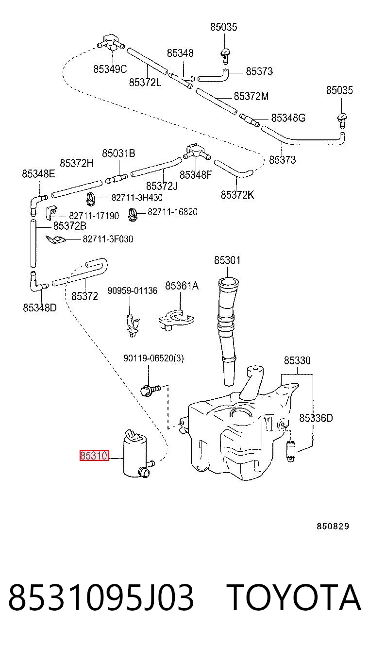 8531095J03 Toyota 