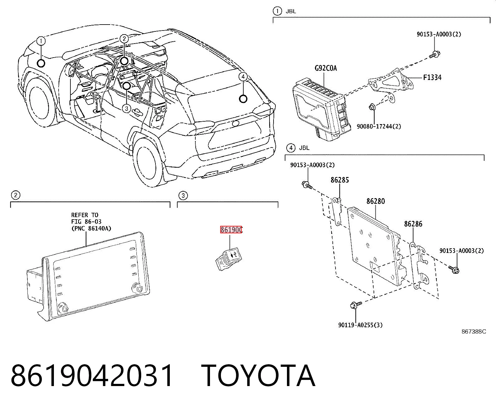 8553042010 Subaru Гнездо (розетка) прикуривателя