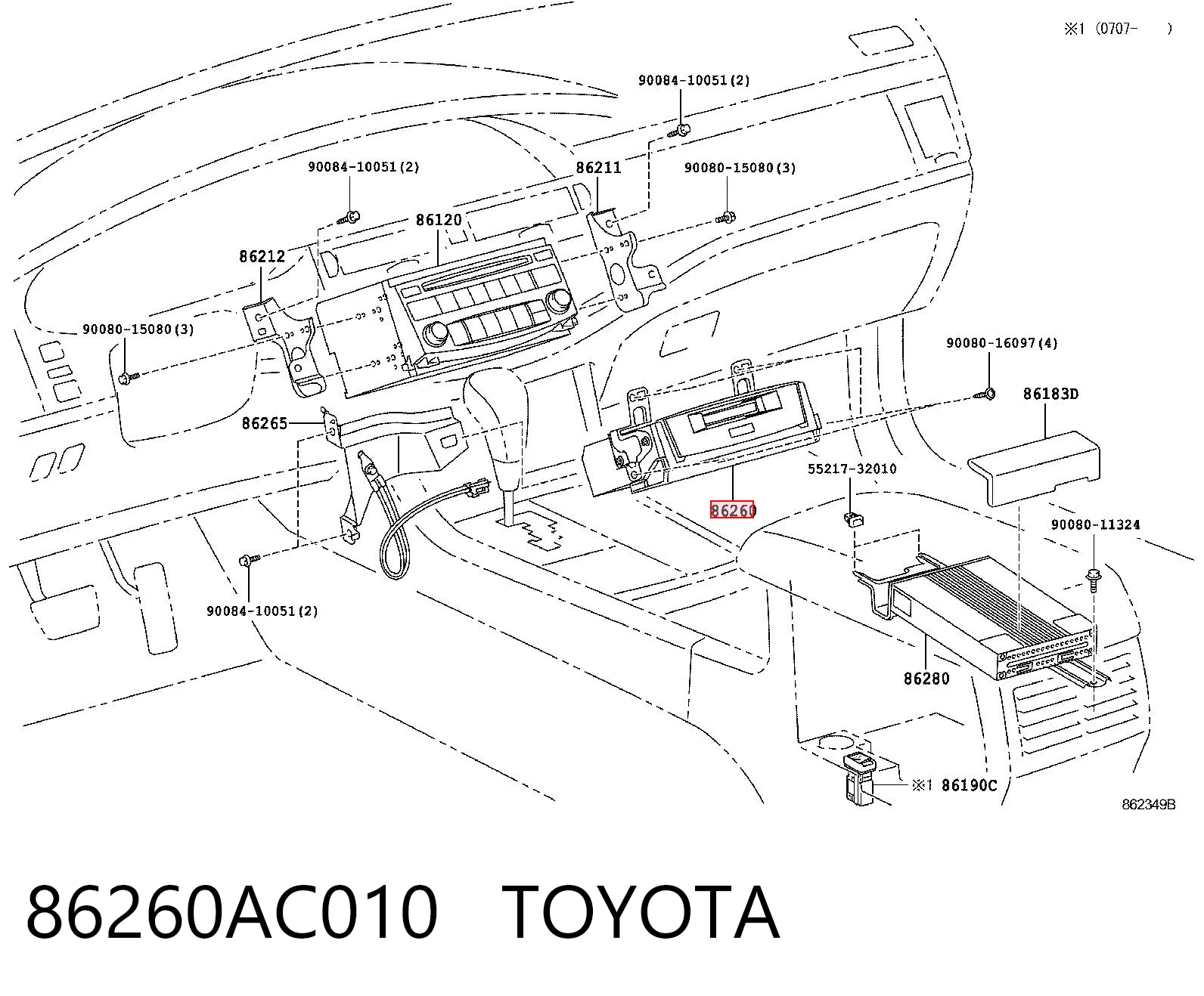 86260AC010 Toyota 