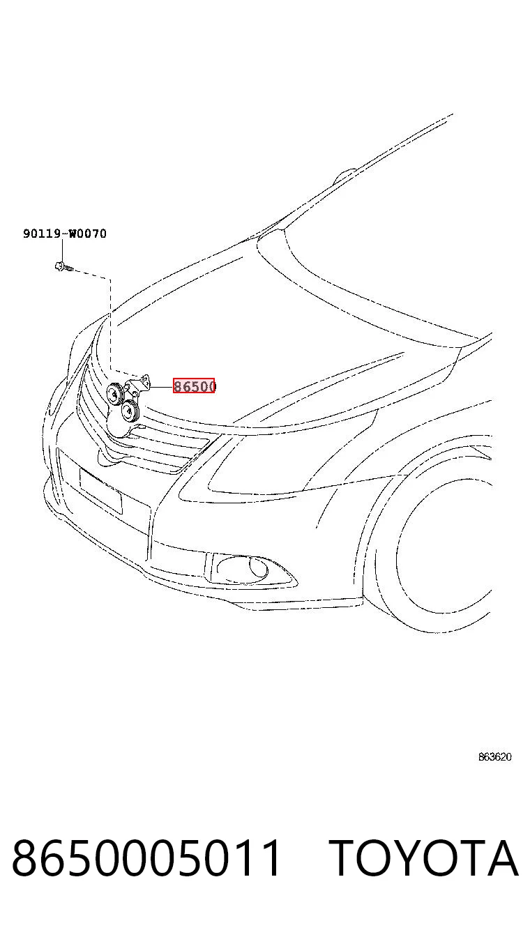 8650005011 Toyota Клаксон