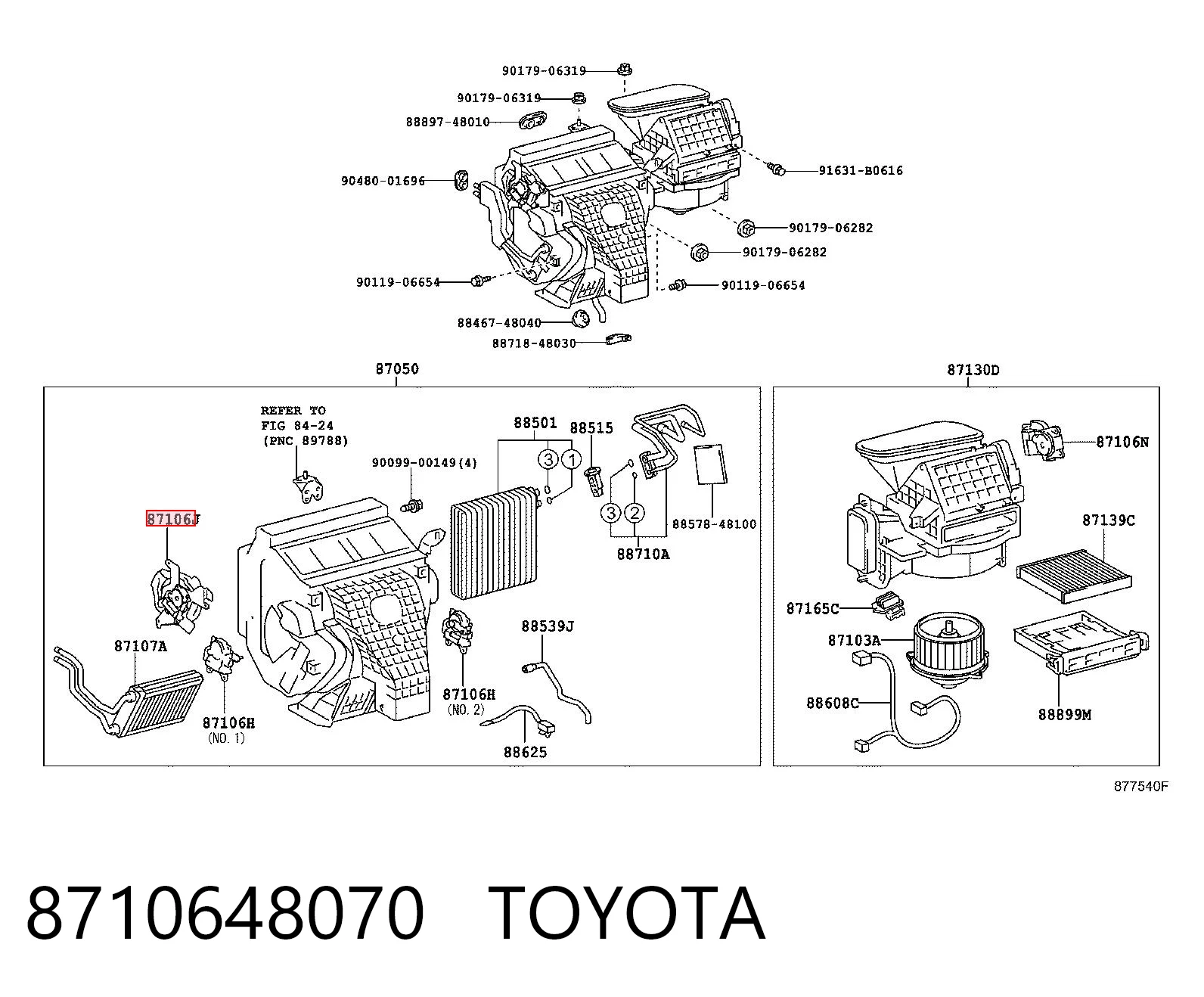 Привод системы автоматического управления отопителем на Lexus RX 300/330/350/400H U3