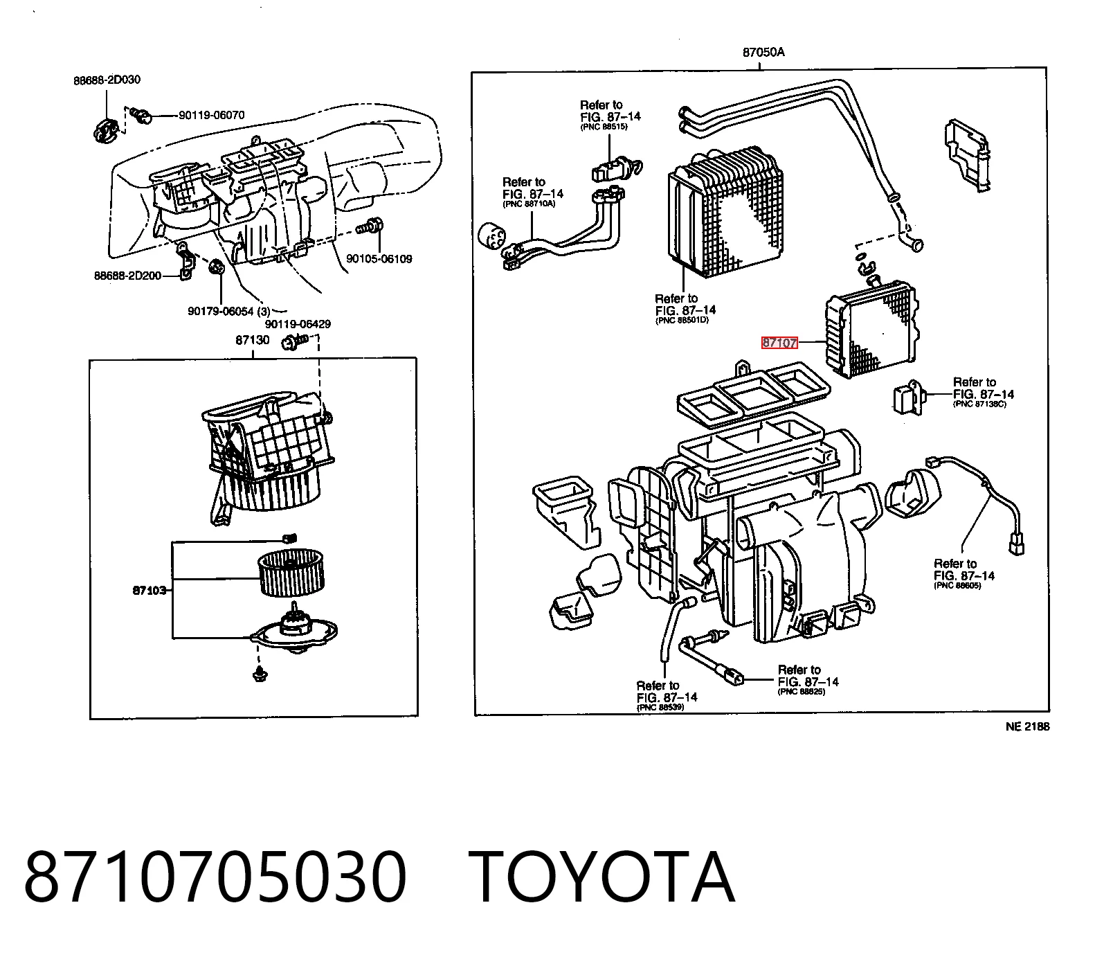  Радиатор печки Toyota Carina 