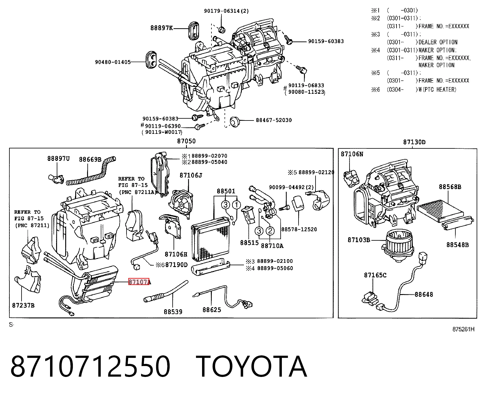Радиатор печки (отопителя) Toyota Corolla седан (E12) (2002 - 2006) цена, от 63.35 USD