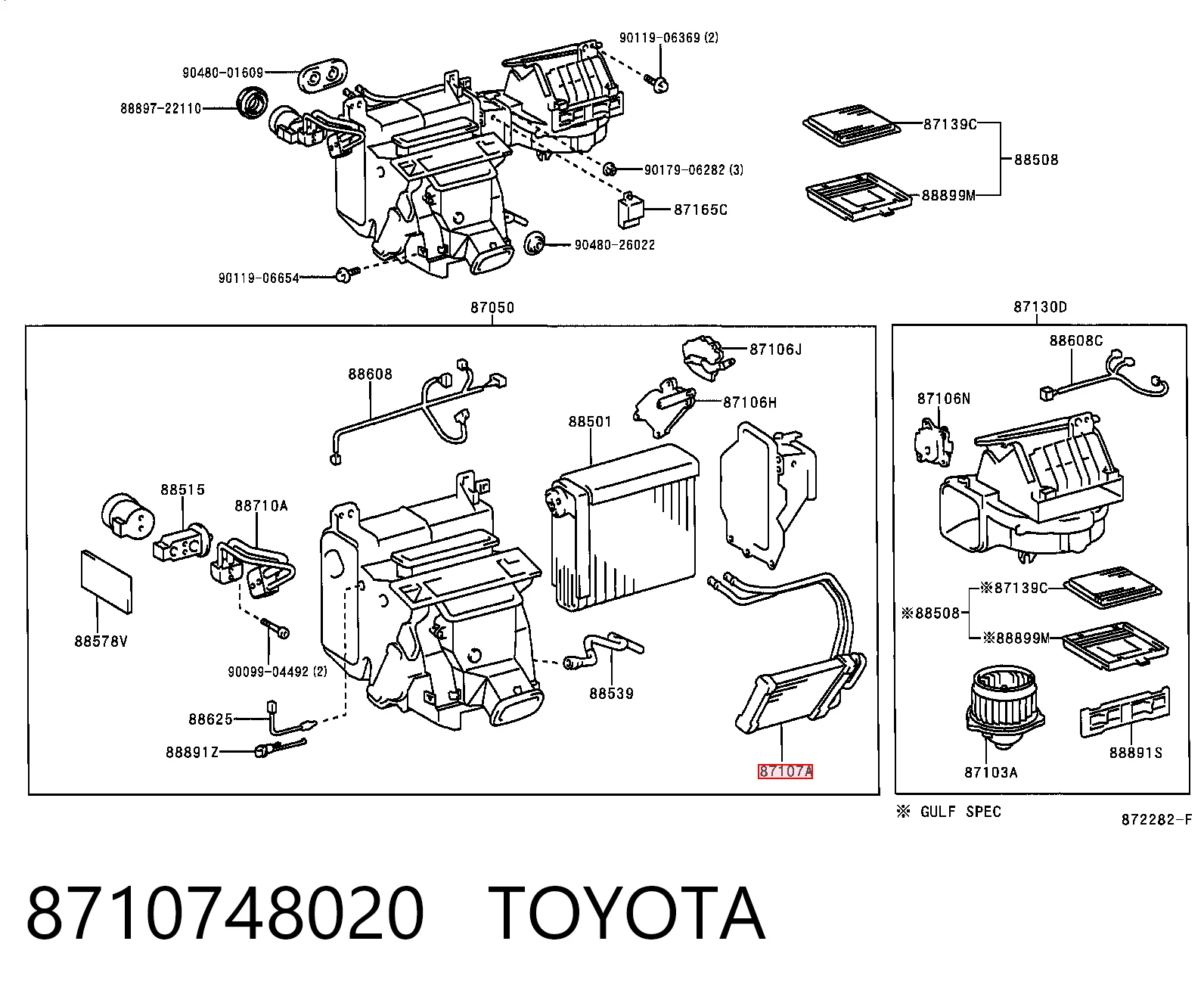 Радиатор отопителя салона на Lexus RX 300 MCU1