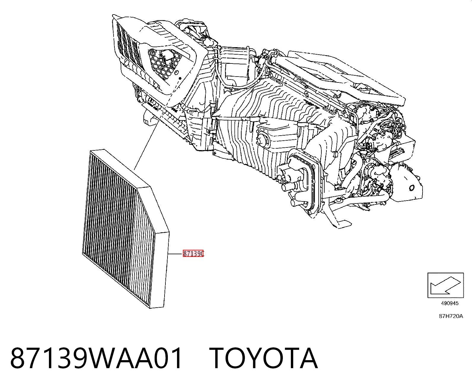 Фильтр воздушный отопителя BMW X3 внедорожник (G01, F97, G08) (2017 - 2024) цена, от 40.56 USD