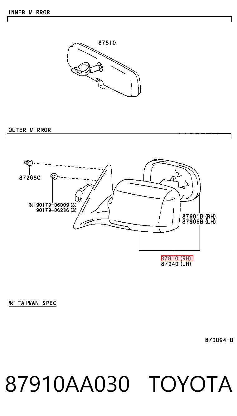 87910AA030 Toyota