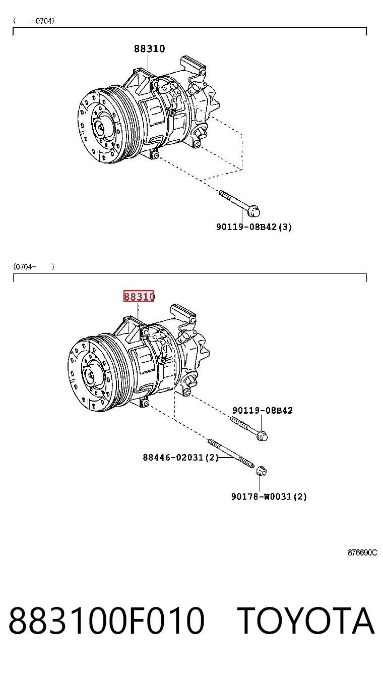 Купить 4472600192 Denso Компрессор климатической установки