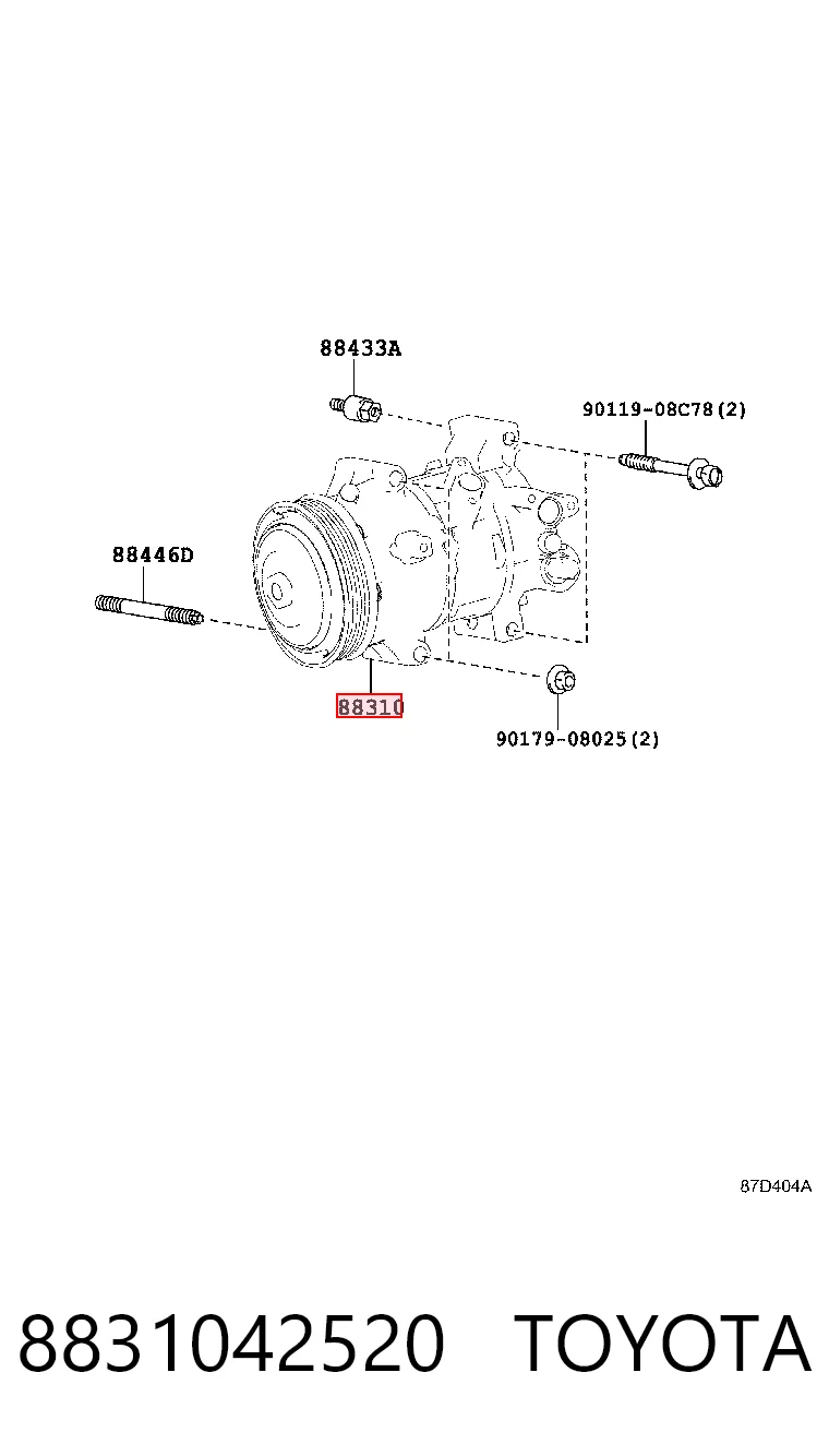  Компрессор кондиционера Toyota RAV4 4