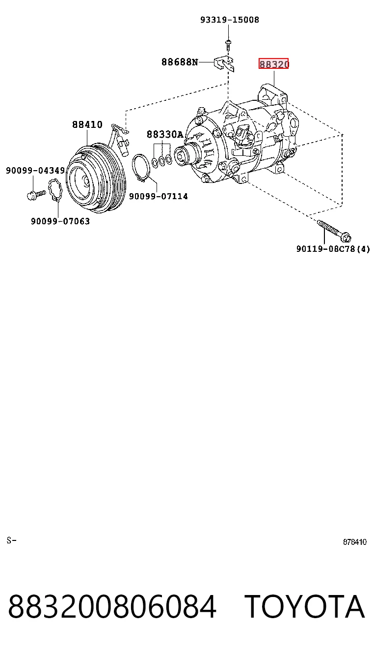 Компрессор системы кондиционирования Denso 4711619 цена, от 227.48 USD