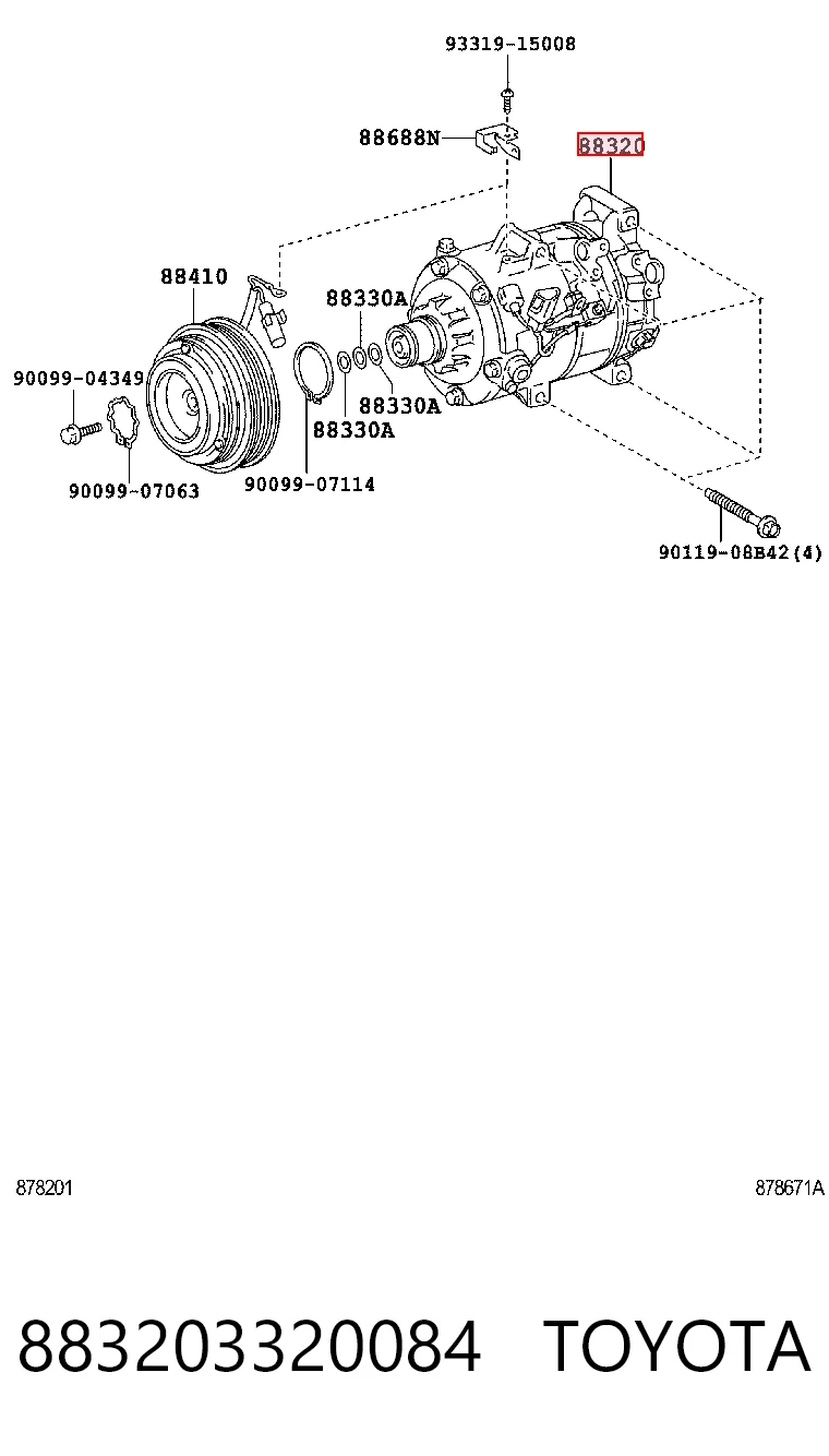Компрессор кондиционера 4472600985 Denso