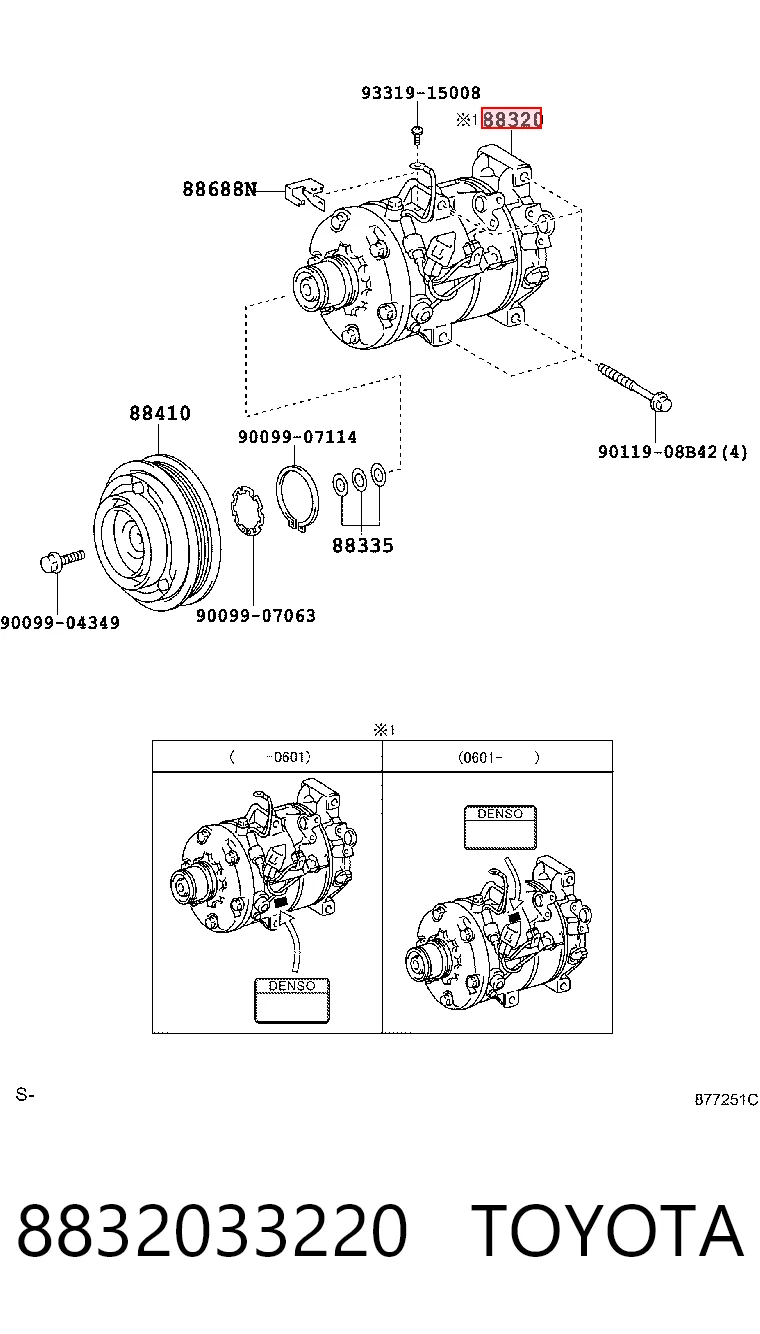 Купить 4472600985 Denso Компрессор климатической установки