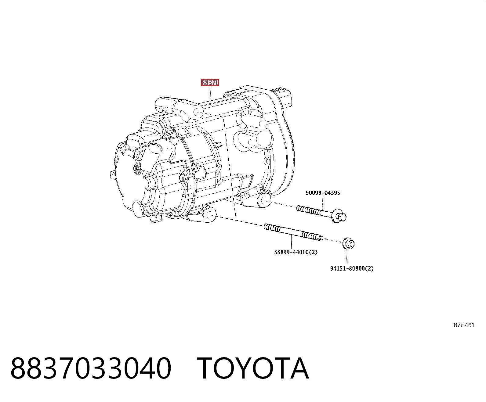 Компрессор хладагента на Toyota RAV4 V A5,H5
