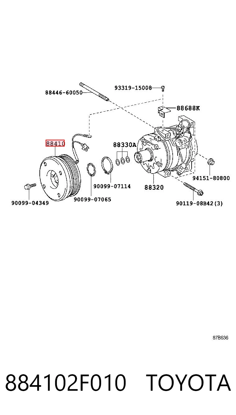 884102F010 Toyota 