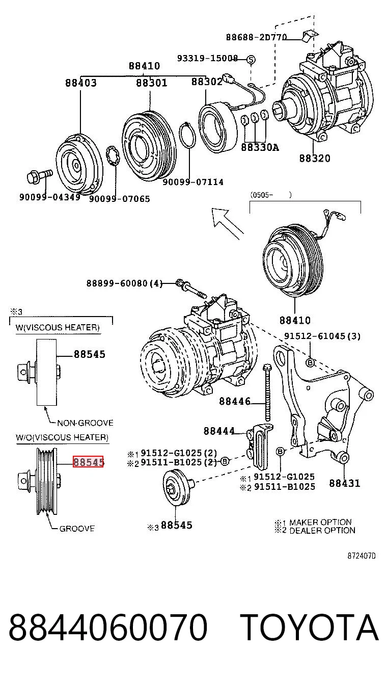  Натяжной ролик Toyota Land Cruiser 