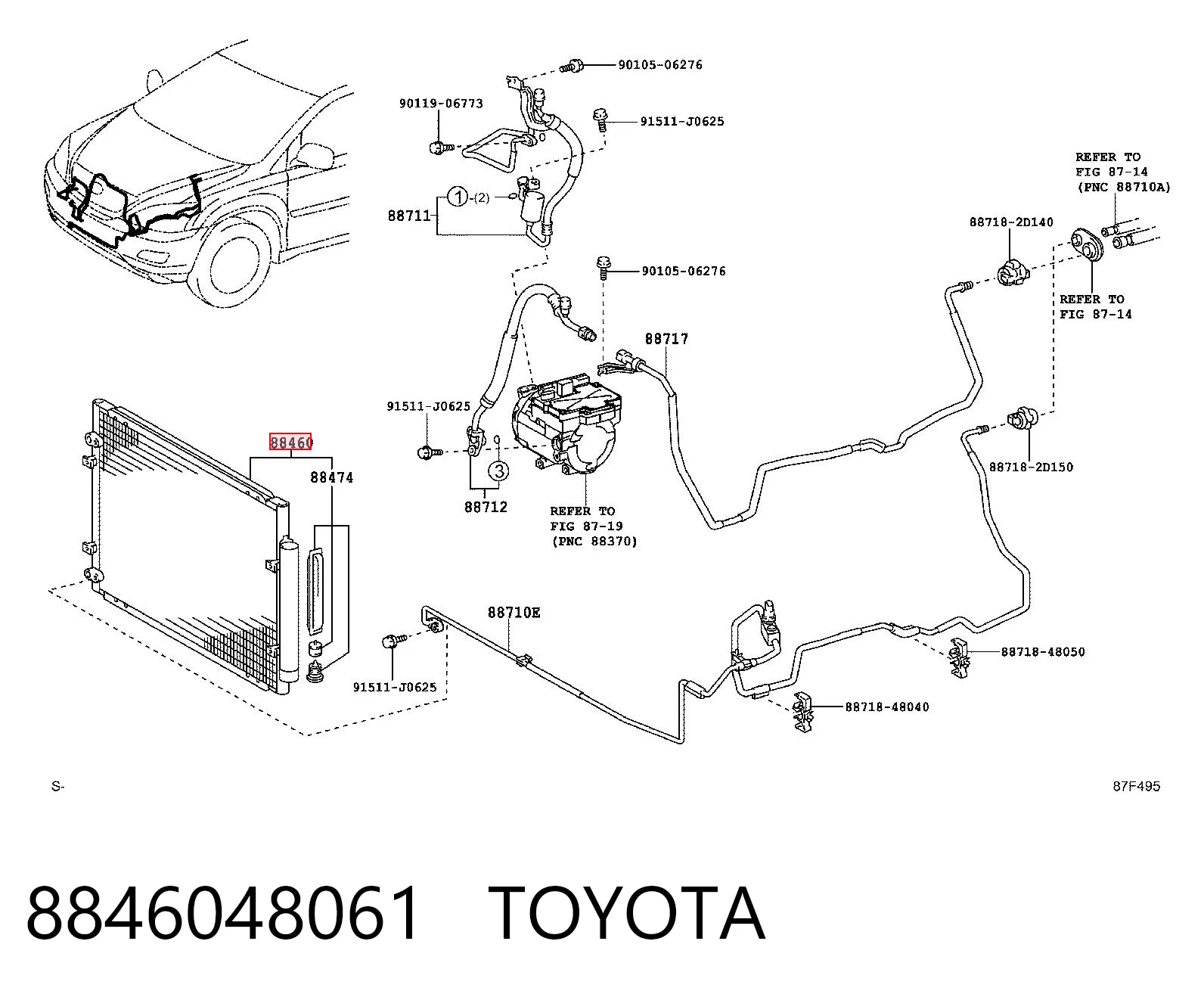 8846048061 Toyota Конденсатор
