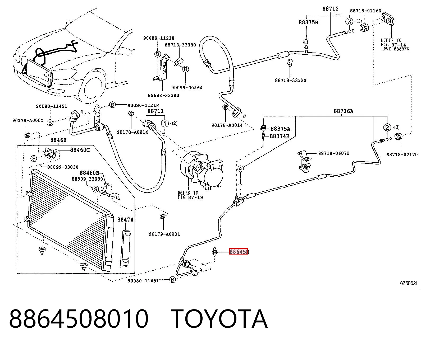 8864508010 Toyota 
