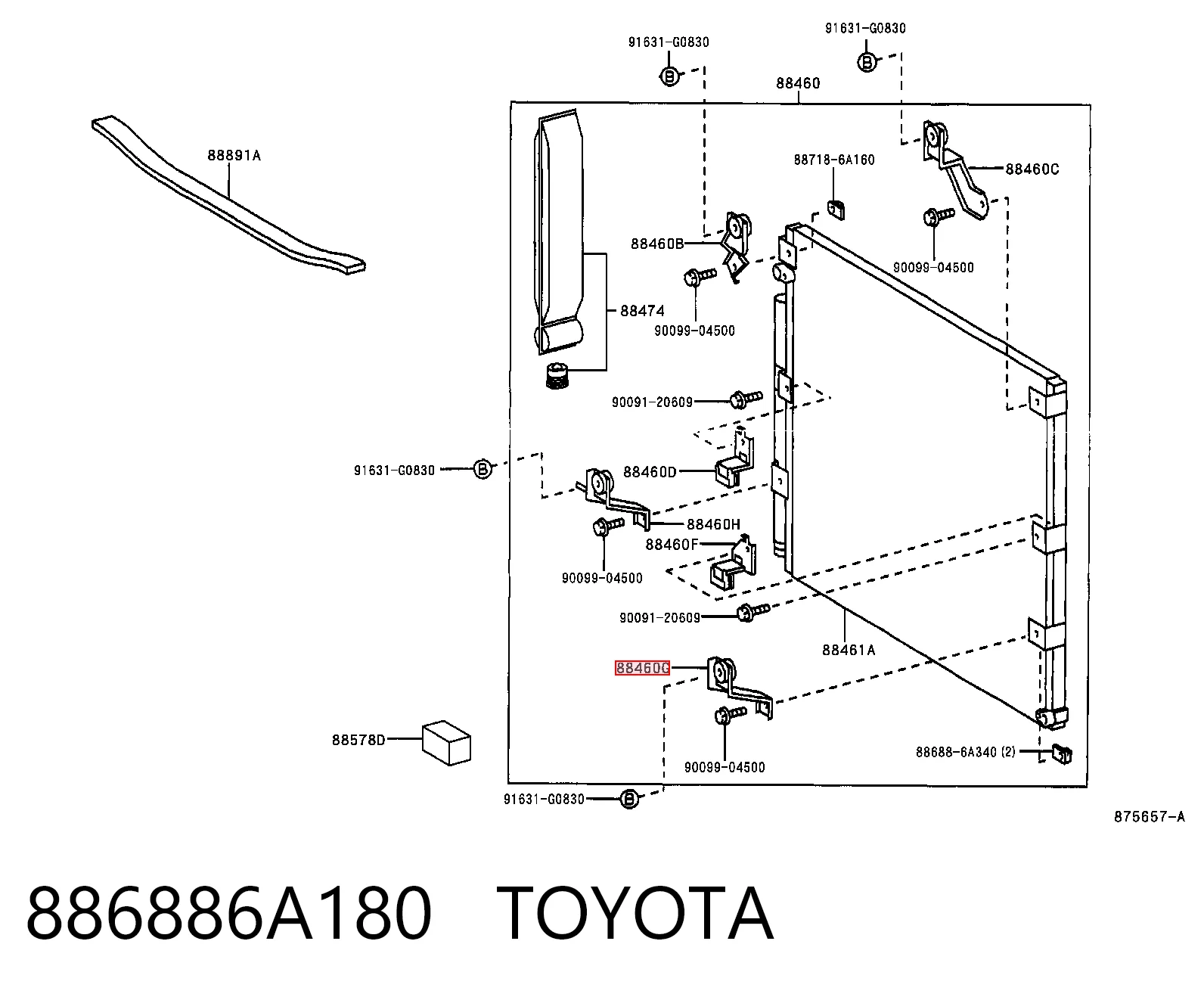 886886A180 Toyota
