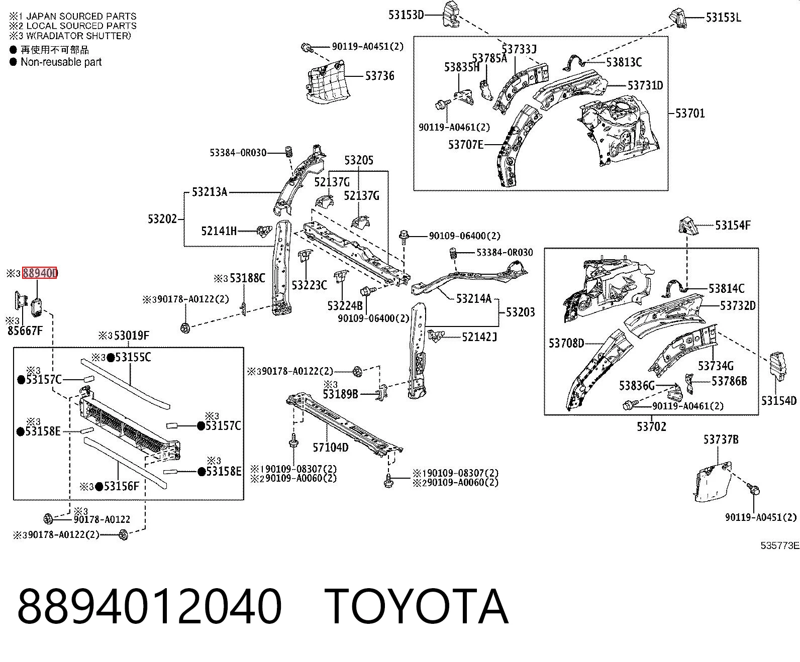 8894012040 Toyota 