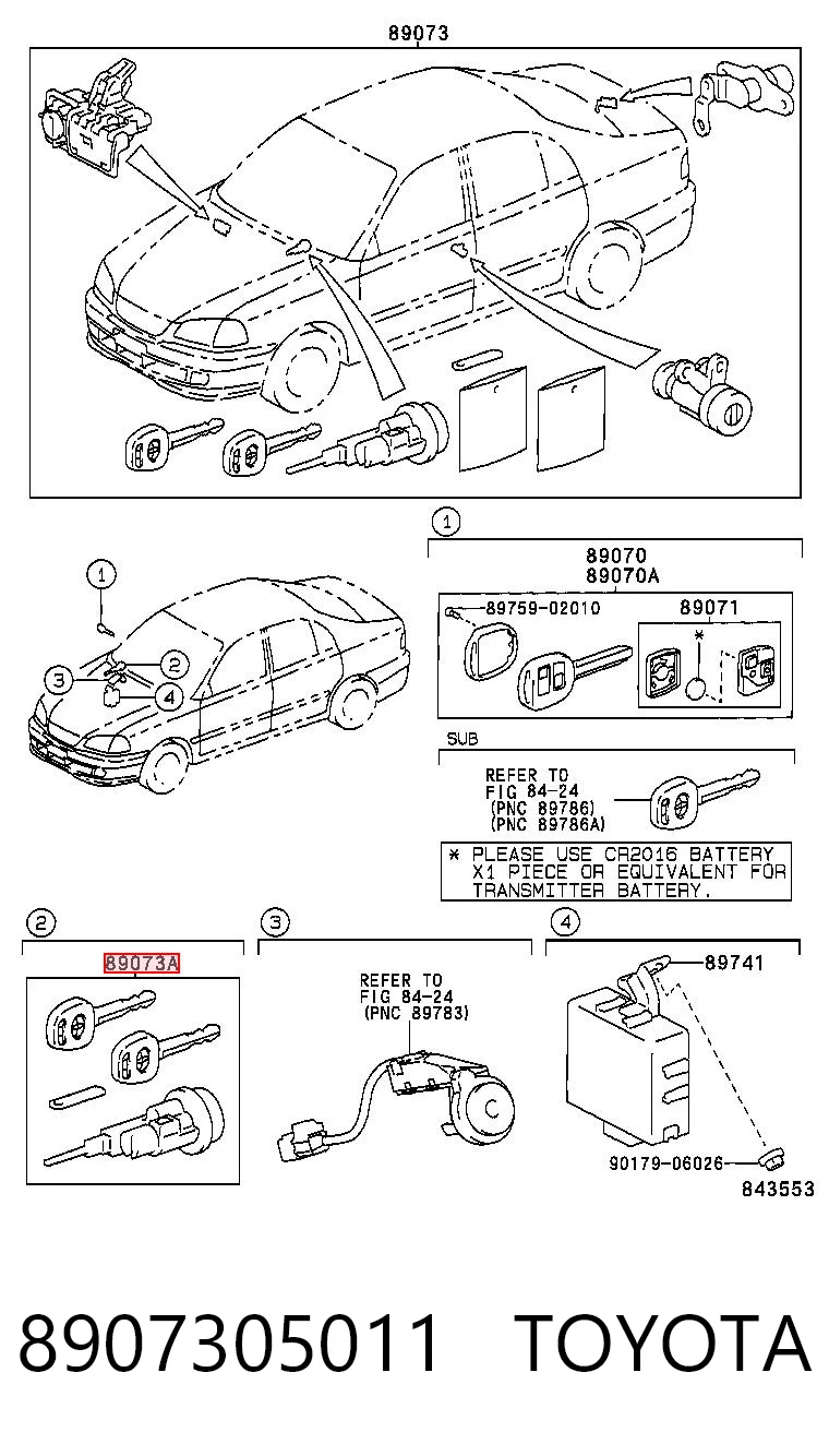 8907305011 Toyota